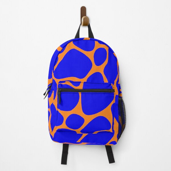 Item preview, Giraffe Print Blue and Orange designed and sold by BeastieToyz.