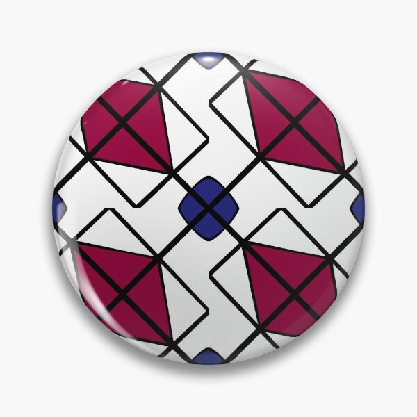 Artikelvorschau, rot-weiße Version des Blended Block-Designs. entworfen und verkauft von ArtfullHeart9.