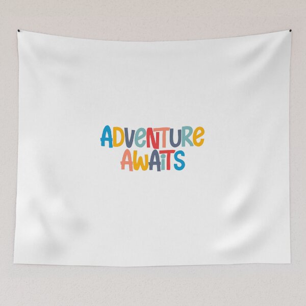 Item preview, Adventure Awaits- rainbow quote designed and sold by ashleysgrotto.