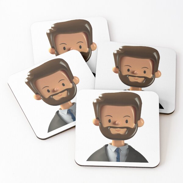 Item preview, Funny full bearded dark brown man Peter designed and sold by MHerzel.