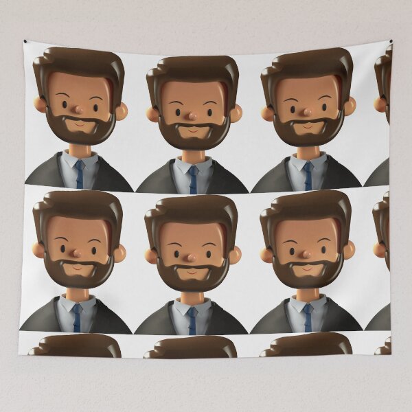 Item preview, Funny full bearded dark brown man Peter designed and sold by MHerzel.