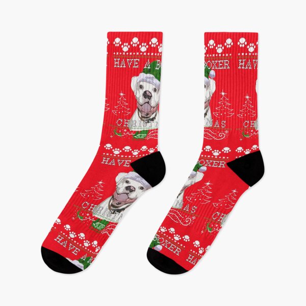 Item preview, White Boxer Dog Christmas Sweater designed and sold by 3QuartersToday.