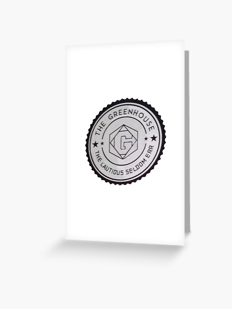 Greenhouse Academy Logo Greeting Card By Tiredtakachi Redbubble