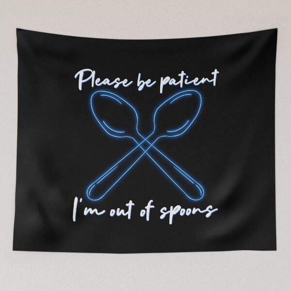 Item preview, Blue Neon Out of Spoons designed and sold by Elle  Hazlett.