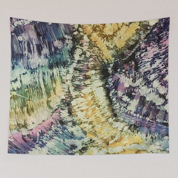 Item preview, Abstract Expressionism Silk Batik designed and sold by Leslie Rogers Todder.