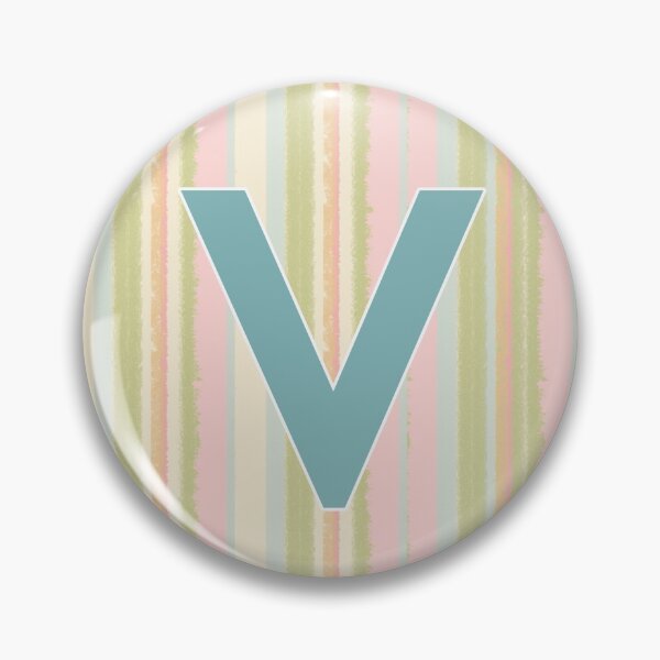 Item preview, The letter V in pastels designed and sold by digikim.