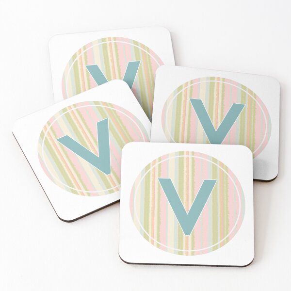 Item preview, The letter V in pastels designed and sold by digikim.