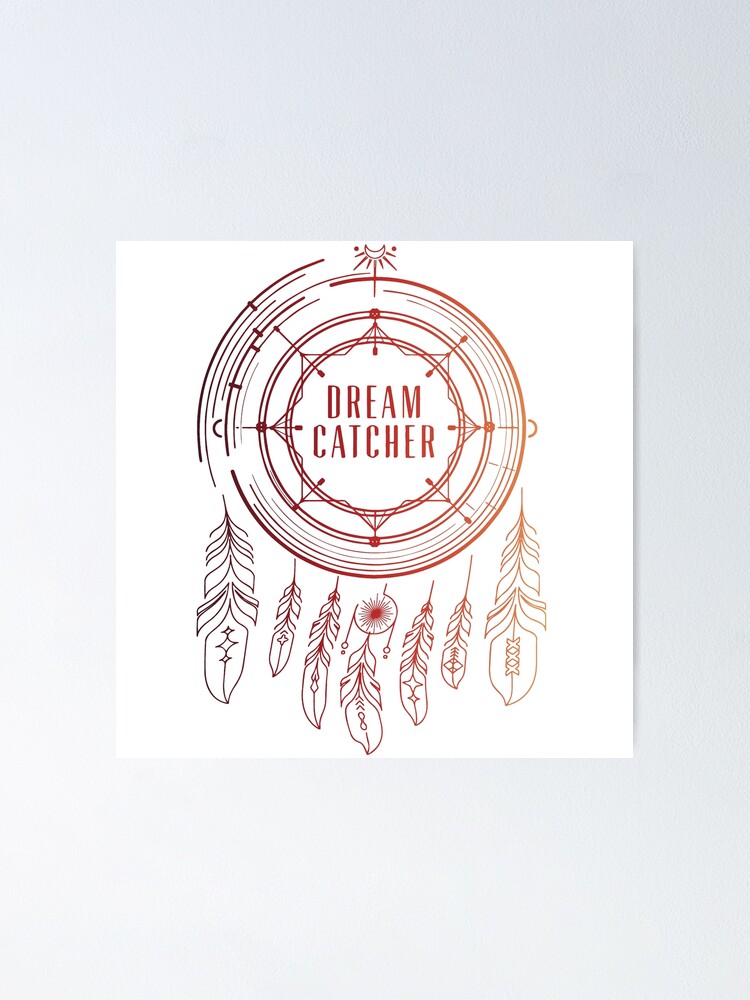 Dreamcatcher Fall Asleep In The Mirror logo | Poster