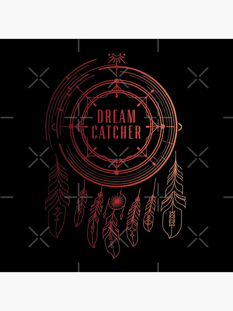 Dreamcatcher Fall Asleep In The Mirror logo (black ver.) | Art Board Print