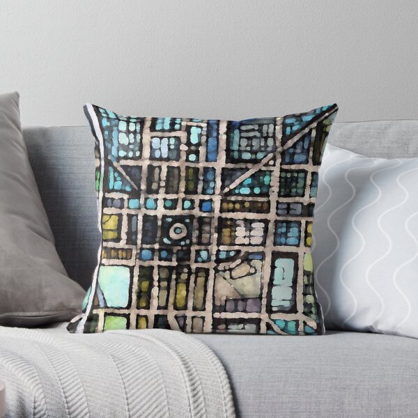 Indianapolis, IN Throw Pillow