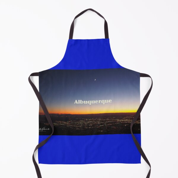 Item preview, Albuquerque at Elevation under a Crescent Moon designed and sold by Marielle Valenzuela.