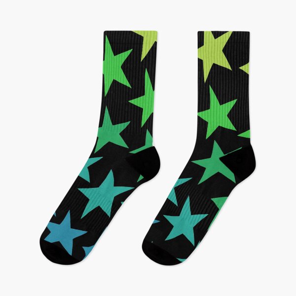 Item preview, Green rainbow stars designed and sold by Textures4all.