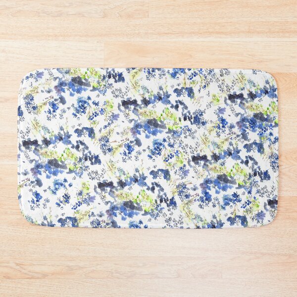 Item preview, Doodle blue flowers pattern, transparent background designed and sold by mhailittlearts.