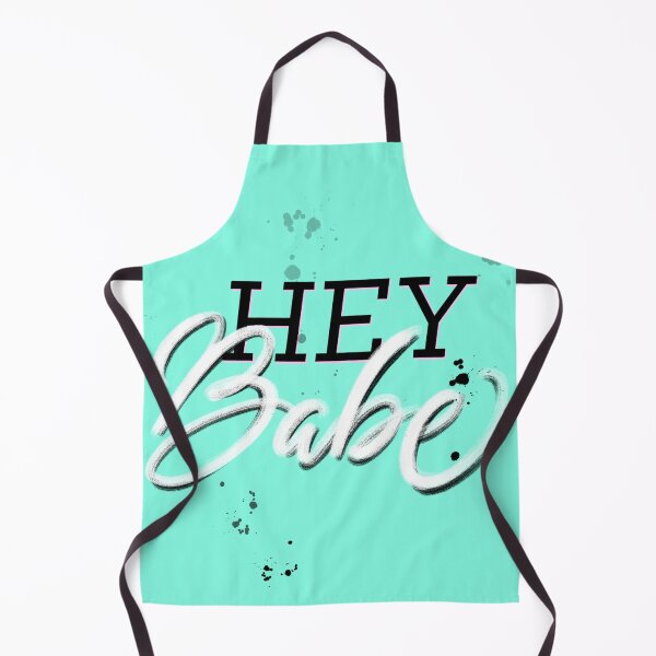 Artikelvorschau, Mint Farbe Hey Babe Kalligraphie Schriftzug Tinte Splash Zitat Illustration entworfen und verkauft von TattooZanda.