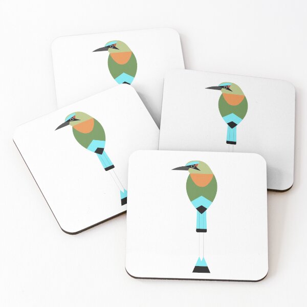 Item preview, Minimalist Turquoise-Browed Mot Mot designed and sold by jspiggle.