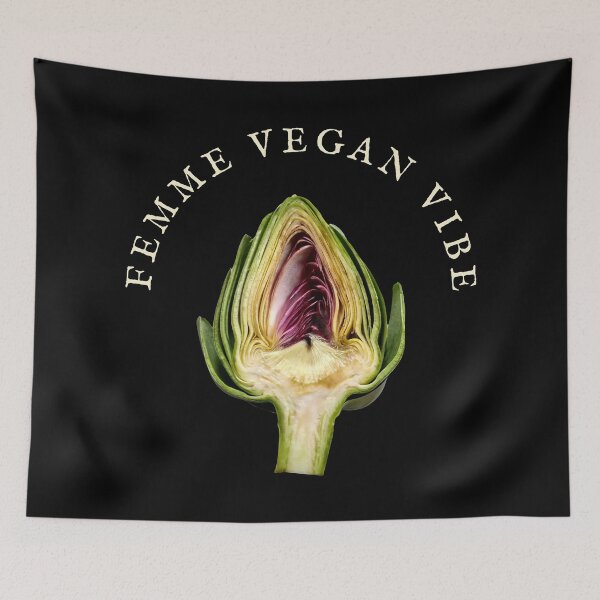 Item preview, Femme Vegan Vibe Artichoke Veggie designed and sold by StudioTina.