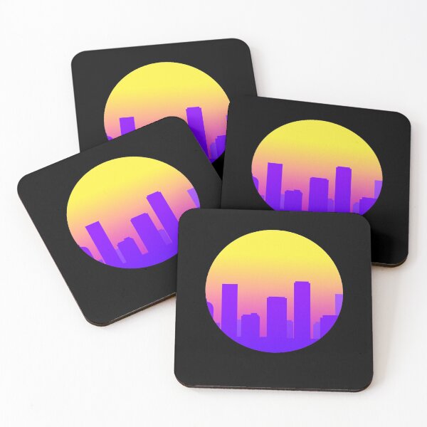 Item preview, City Scape Buildings Sunset 80S Theme,Cityscape Pattern designed and sold by enigma3a.