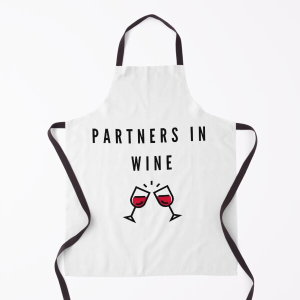 Item preview, Partners in wine. Funny text with two cute glasses of wine. designed and sold by 4empowear.