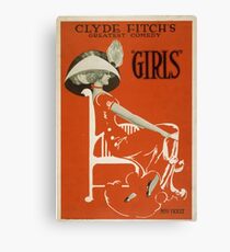 Vintage poster - Girls Canvas Print