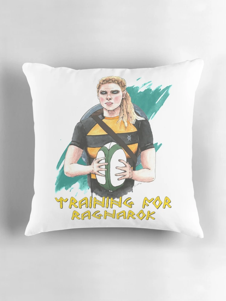 Thumbnail 3 of 4, Pillow, Training for Ragnarok designed and sold by Rucknroll.