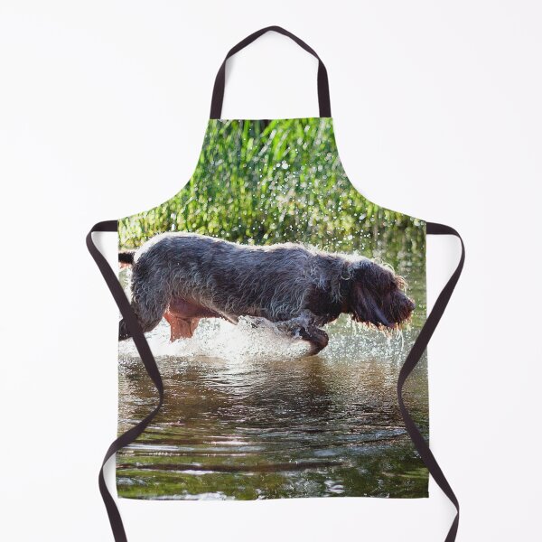 Item preview, River splashing Spinone designed and sold by FOLK ART FUSION.