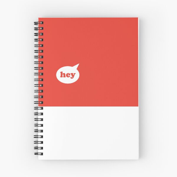Item preview, Hey - Speech Bubble - White On Red designed and sold by EelPopShop.