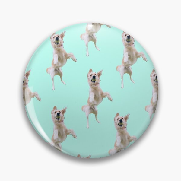 Item preview, Jumping Golden Retriever patterned designed and sold by creationsbykels.