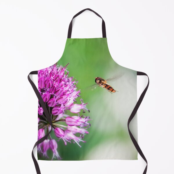Item preview, Chive Flower and Hover Fly designed and sold by FOLK ART FUSION by heidiannemorris.