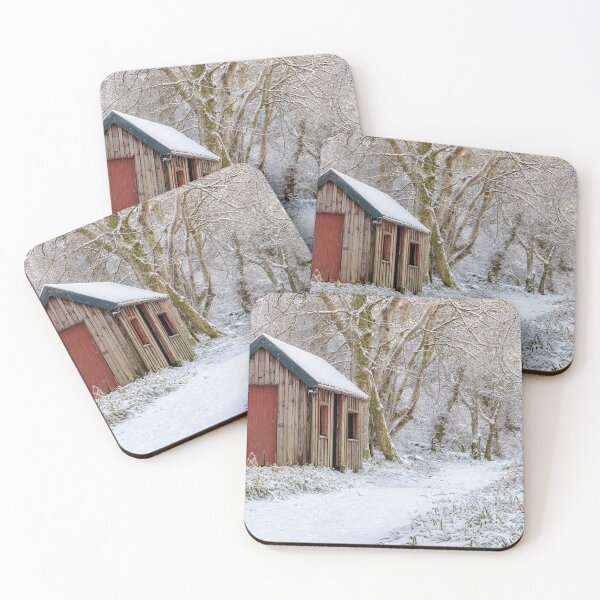 Item preview, Snowy Shed in the Woods, Aberdeenshire designed and sold by andymcdphoto.