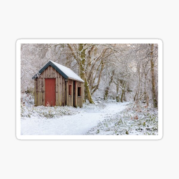 Item preview, Snowy Shed in the Woods, Aberdeenshire designed and sold by andymcdphoto.