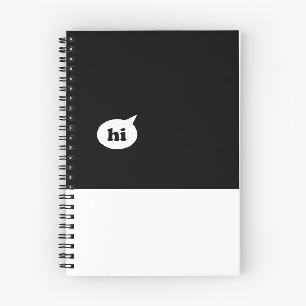 Item preview, Hi - Speech Bubble - White On Black designed and sold by EelPopShop.
