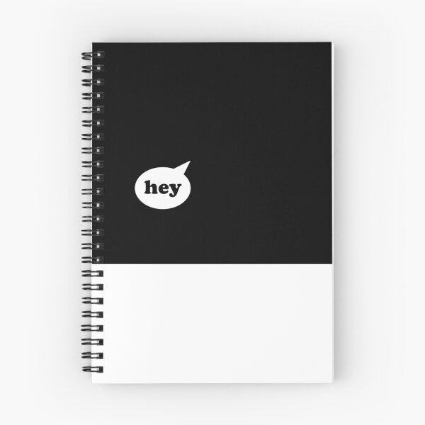 Item preview, Hey - Speech Bubble - White On Black designed and sold by EelPopShop.