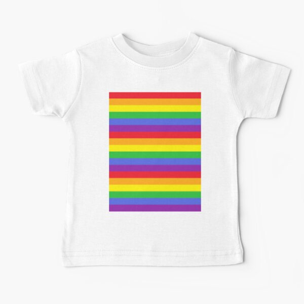 Colors, Rainbow Stripes Baby T-Shirt