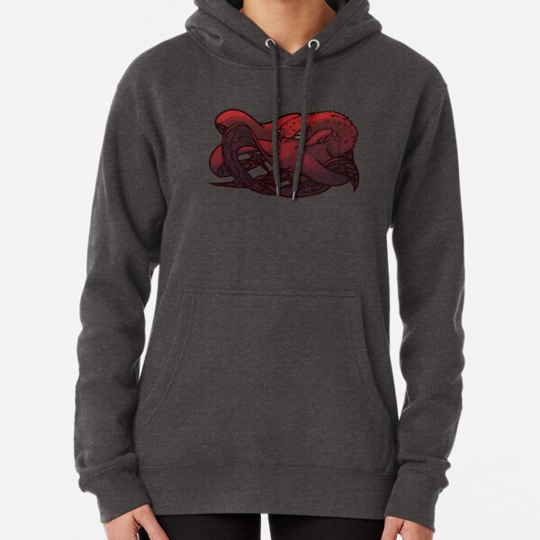 Octopus (Red) Pullover Hoodie