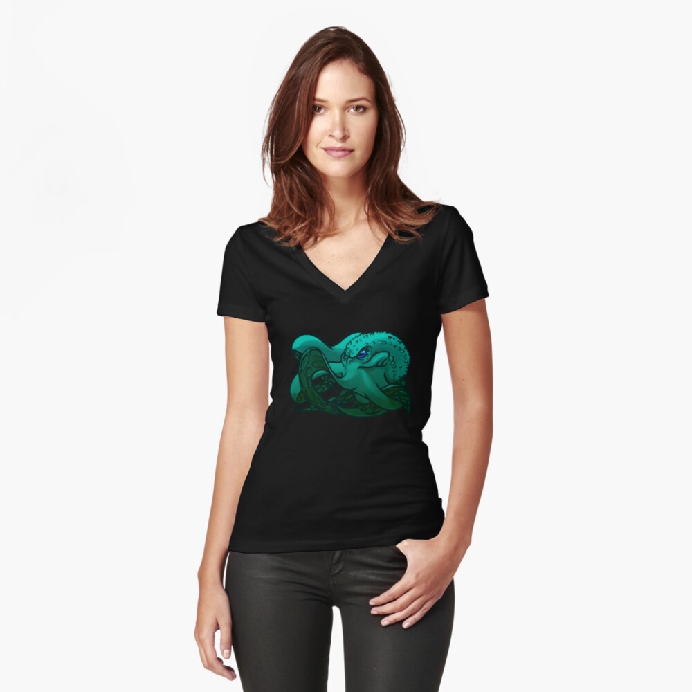 Item preview, Fitted V-Neck T-Shirt designed and sold by MonkeyKnot.