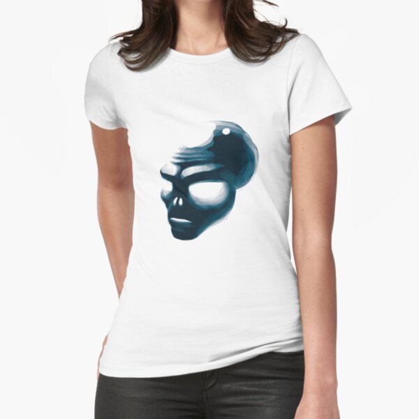 Alien Head Fitted T-Shirt