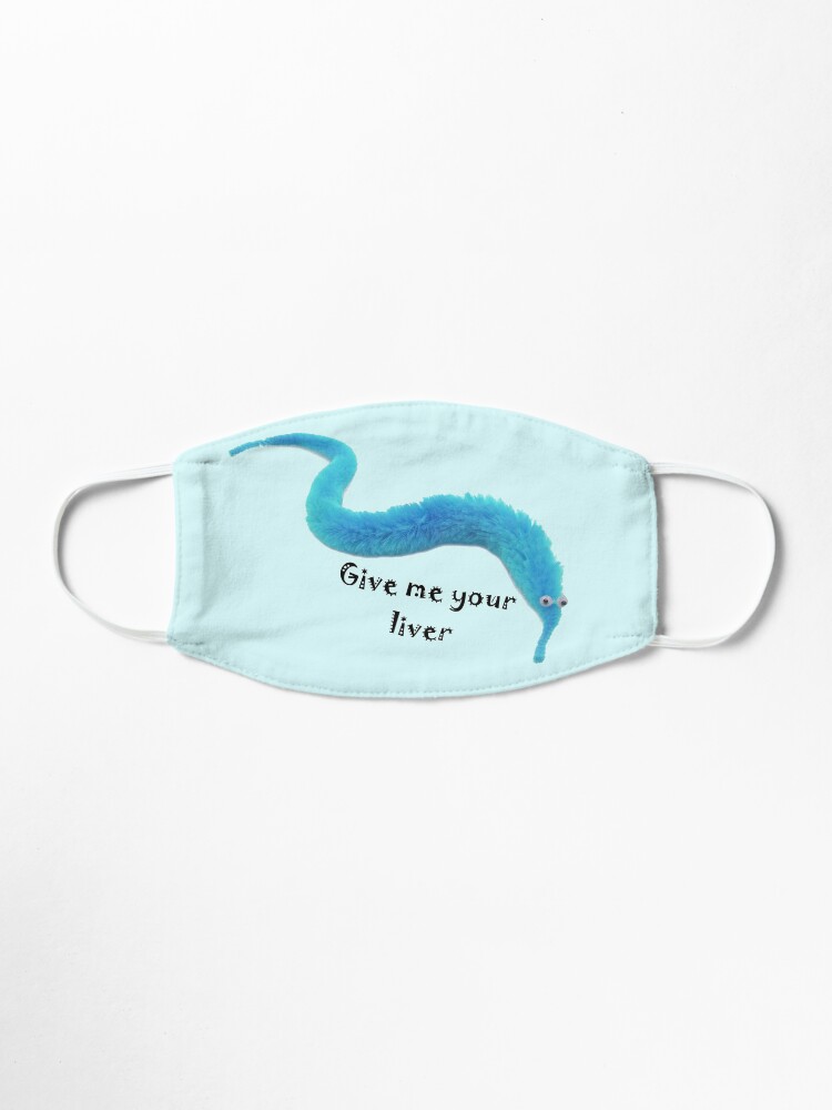 Alternate view of Blue Worm Mask