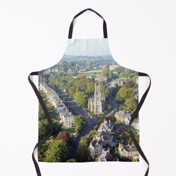 Item preview, St Stephen's Church - Aerial Image of Bath, Somerset, UK designed and sold by FOLK ART FUSION by heidiannemorris.