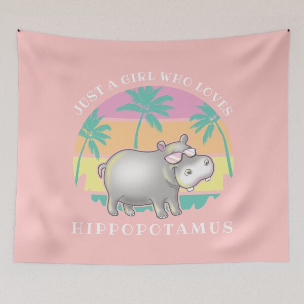 Item preview, Just a girl who loves Hippopotamus classic sun designed and sold by pablomendoza.