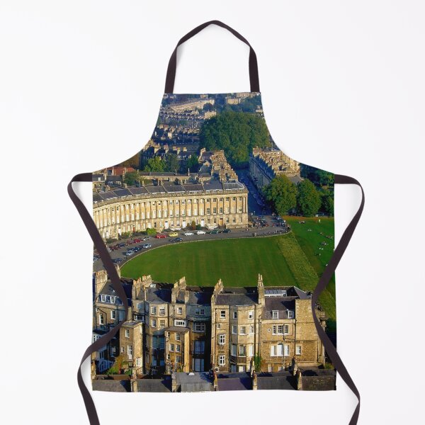 Item preview, Royal Crescent - Aerial Image of Bath, Somerset, UK designed and sold by FOLK ART FUSION by heidiannemorris.