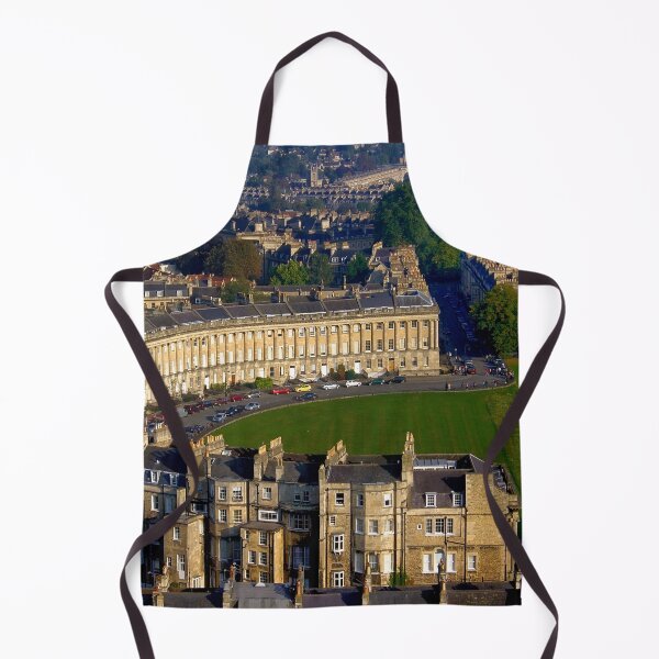 Item preview, Royal Crescent - Aerial Image of Bath, Somerset, UK designed and sold by FOLK ART FUSION by heidiannemorris.