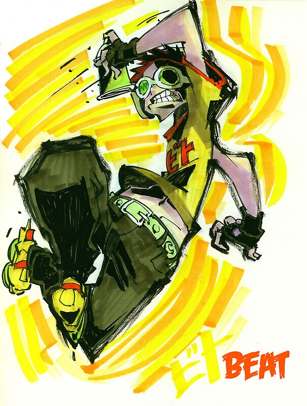 "Jet Set Radio fanart Beat" by Rafchu Redbubble