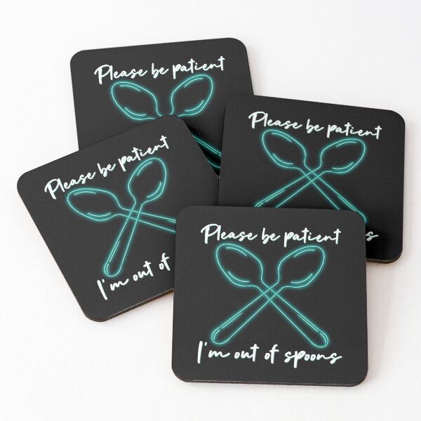 Item preview, Teal Neon Out of Spoons designed and sold by Elle  Hazlett.