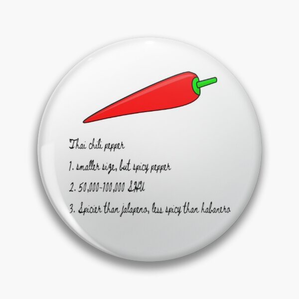 Item preview, Thai Chili Pepper, fun food definitions designed and sold by KacyCupcake.