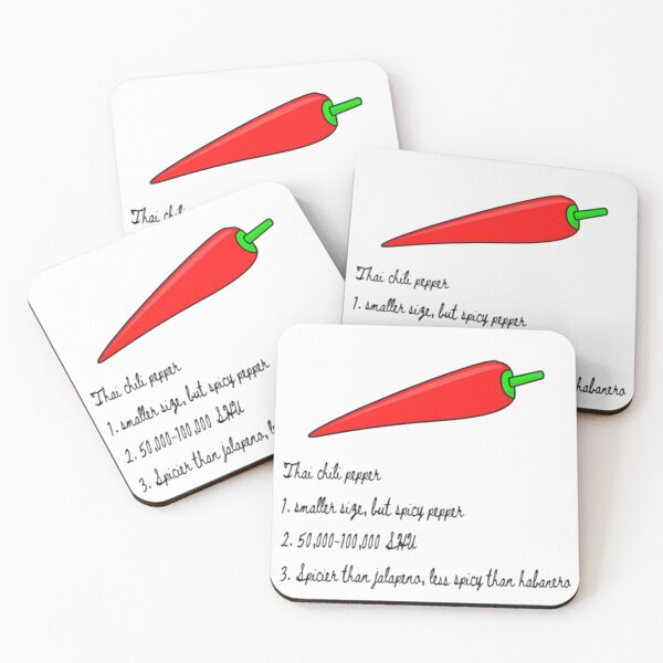 Item preview, Thai Chili Pepper, fun food definitions designed and sold by KacyCupcake.