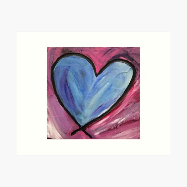 Heart Painting Art Print