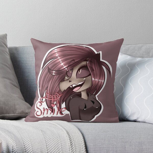 ❣Happy Smile!!❣ (Stickers and more) Throw Pillow
