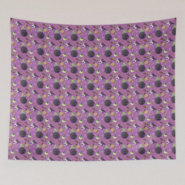 Item preview, Witchy Magic Pattern - Light Purple Background designed and sold by Pixie-Styx.