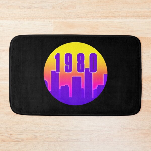 Item preview, City Scape Buildings Sunset 80S Theme, Patterns CityScape 1980 unique pattern Retro designed and sold by enigma3a.