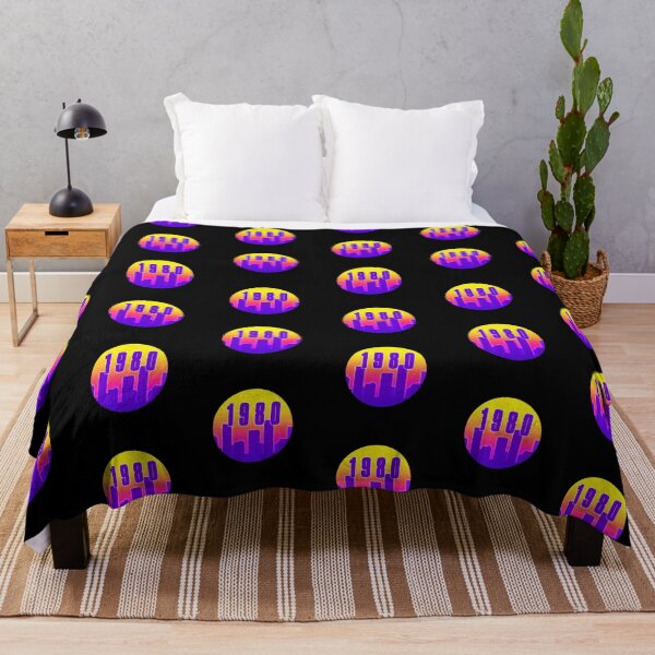 Item preview, City Scape Buildings Sunset 80S Theme, Patterns CityScape 1980 unique pattern Retro designed and sold by enigma3a.